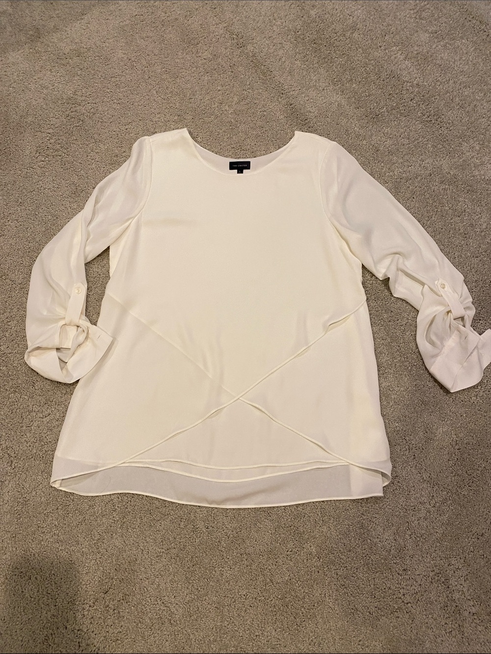 The Limited off white large blouse